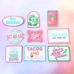 Funny Iron-On Patches for Hats - 9PC Set