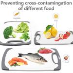 Set of 4 Non-Slip Plastic Cutting Boards