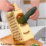 Stainless Steel 4-Sided Grater and Slicer