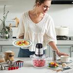 Homeleader 300W Electric Food Chopper with Glass Bowl