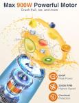 KOIOS 900W Personal Blender with Portable Cups