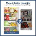 BANGSON 4.0 Cu.Ft Double Door Mini Fridge
