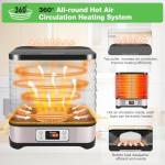 Homdox 8-Tray Food Dehydrator with Timer & Temp Control