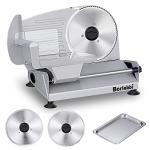 Electric Meat Slicer with Adjustable Thickness and Blades