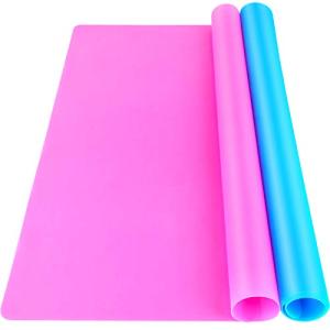 LEOBRO Silicone Mats for Crafts and Resin – 2 Pack