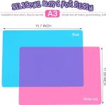 LEOBRO Silicone Mats for Crafts and Resin – 2 Pack