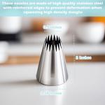 Stainless Steel Churro Maker Piping Tips 9FT