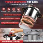 6 Quart Stainless Steel Pressure Cooker with Steamer