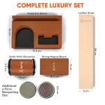 Knife Sharpener Set with Extra Discs and Strop