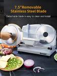 Electric Meat Slicer with Adjustable Thickness and Blades