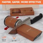 Knife Sharpener Set with Extra Discs and Strop