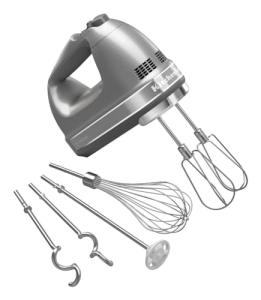 KitchenAid 9-Speed Digital Hand Mixer - Contour Silver
