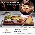 Acacia Wood Cutting Board Set with Holder