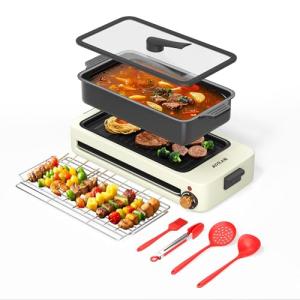 AORAN Smokeless Indoor Grill with 4 Tools