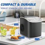Portable Self-Cleaning Countertop Ice Maker