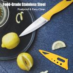 FODCOKI 4-Inch Fruit Paring Knife Set of 4