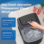 Portable Self-Cleaning Countertop Ice Maker