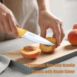 FODCOKI 4-Inch Fruit Paring Knife Set of 4