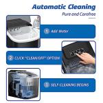 Portable Self-Cleaning Countertop Ice Maker