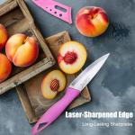 FODCOKI 4-Inch Fruit Paring Knife Set of 4