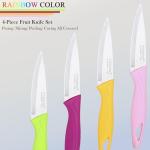 FODCOKI 4-Inch Fruit Paring Knife Set of 4
