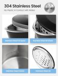 COMFEE' 1.7L Electric Kettle with Stainless Steel Design