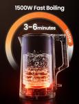COMFEE' 1.7L Electric Kettle with Stainless Steel Design