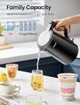 COMFEE' 1.7L Electric Kettle with Stainless Steel Design