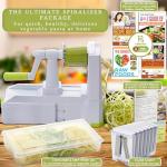Brieftons 10-Blade Heavy-Duty Vegetable Spiralizer