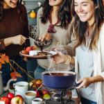 Swiss Cast Iron Fondue Set for 4-6 People