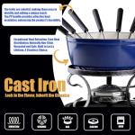 Swiss Cast Iron Fondue Set for 4-6 People