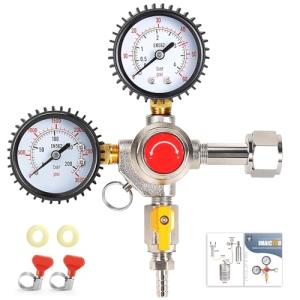CO2 Beer Keg Regulator for Home Brewing