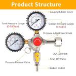 CO2 Beer Keg Regulator for Home Brewing