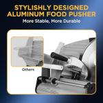 Electric Meat Slicer with Adjustable Thickness and Easy Clean