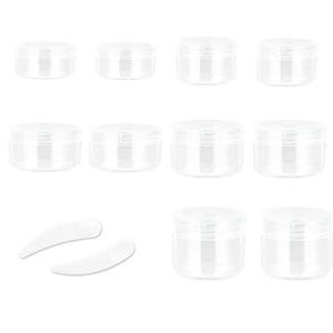 ZEJIA 10-Pack Clear Travel Containers with Lids