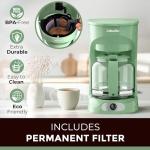 MÜELLERHOME 12-Cup Green Coffee Maker with Carafe