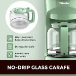 MÜELLERHOME 12-Cup Green Coffee Maker with Carafe