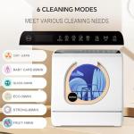 Compact Portable Mini Dishwasher with Drying Features