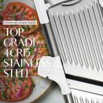 Gramercy Adjustable Stainless Steel Mandoline Slicer with Gloves