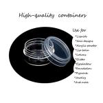 ZEJIA 10-Pack Clear Travel Containers with Lids