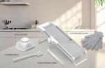 Gramercy Adjustable Stainless Steel Mandoline Slicer with Gloves