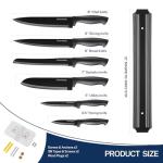 Magnetic Knife Set with Black Titanium Knives