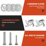 Stainless Steel Meat Grinder Attachment for KitchenAid