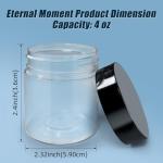 50 Pack Clear 4 oz Plastic Storage Jars