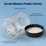 50 Pack Clear 4 oz Plastic Storage Jars