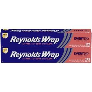 Reynolds Wrap Aluminum Foil Double Pack, 175 Sq. Ft