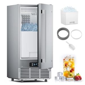 15" Commercial Under Counter Ice Maker, 85 lbs/day