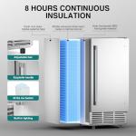 15" Commercial Under Counter Ice Maker, 85 lbs/day