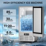 15" Commercial Under Counter Ice Maker, 85 lbs/day
