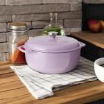 Lodge 6 Quart Lilac Enameled Cast Iron Dutch Oven